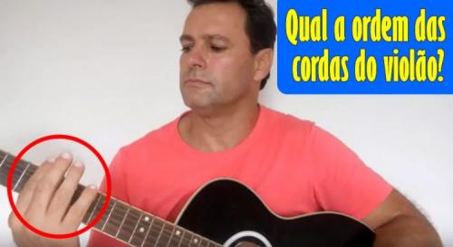 Qual a ordem das cordas no violão?